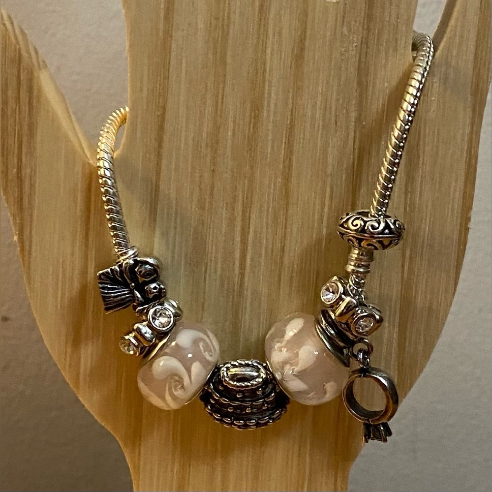 NEW European Pink charm bracelet